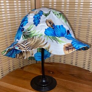 🔷Jacobson Tropical Hawaiian Flower Bucket Hat Unisex NWOT Size OS